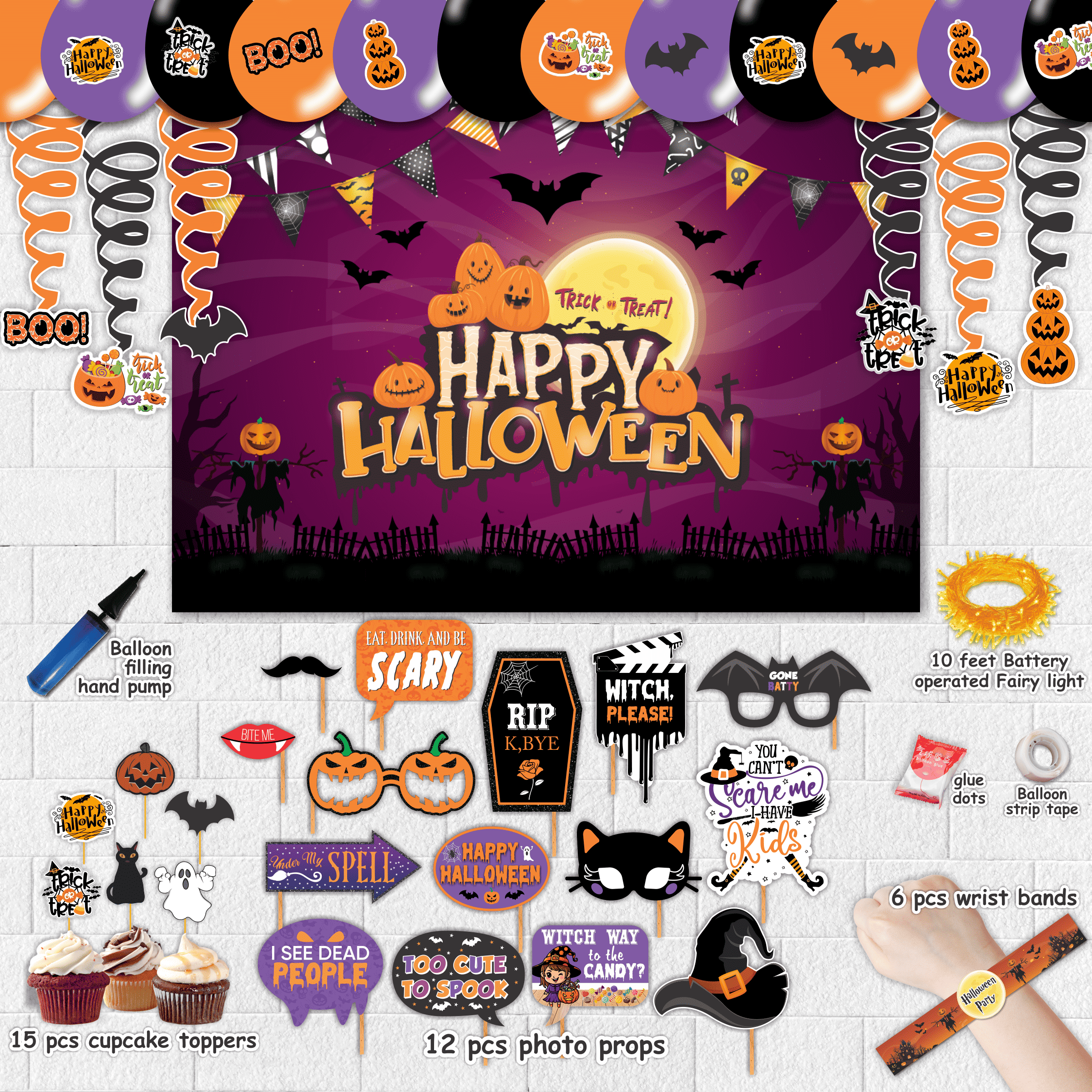 Halloween Party Decoration Deal – Complete Spooky Celebration Set