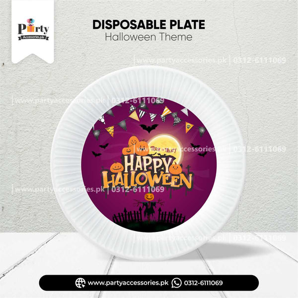 halloween theme party plates