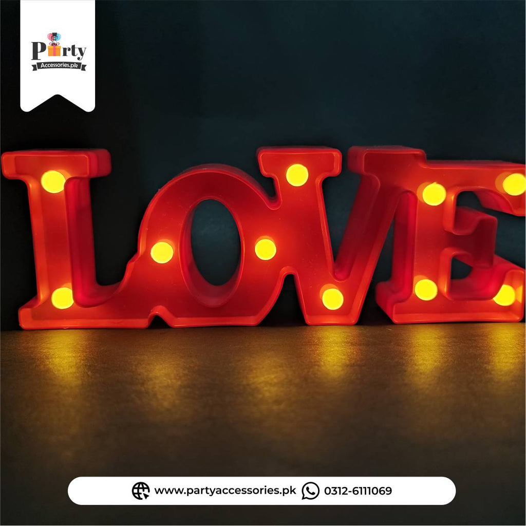 “LOVE” LED Decorative Light Sign – Warm Glow Party / Room Décor