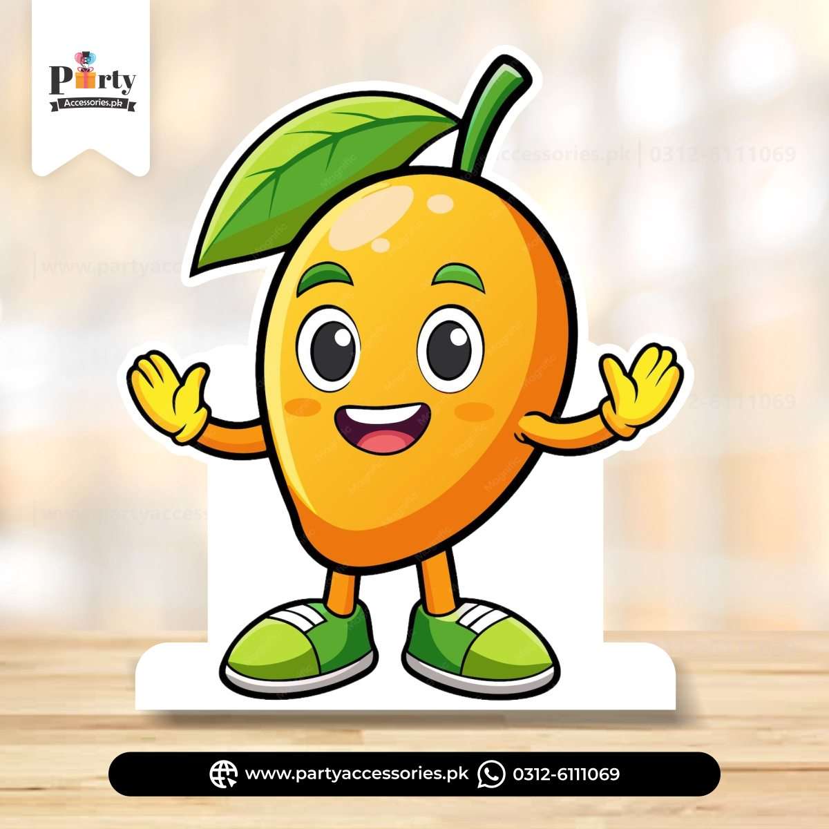 Mango Theme Standing Cutouts | Tropical Party Decorations