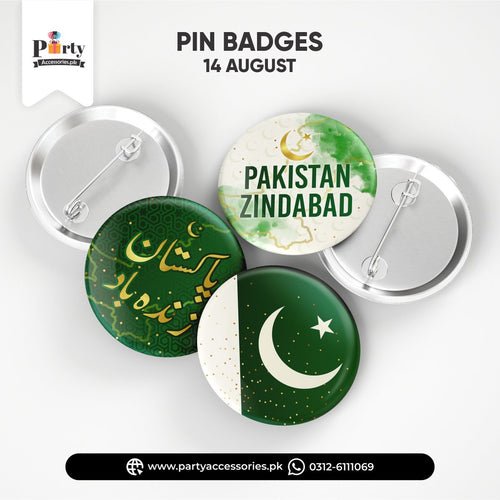 14 August Customized independence day badges