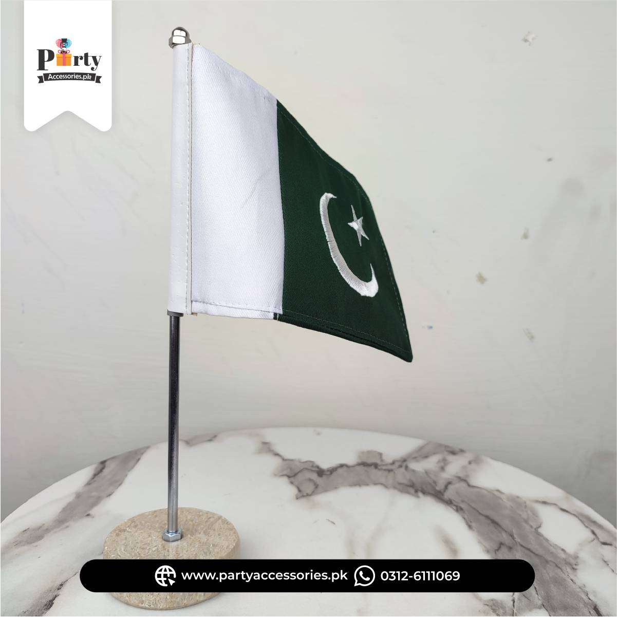 Premium Pakistan Table Flag 