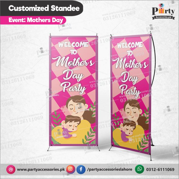 Happy Mother Day Welcome Standee for Party Etrance Decoration
