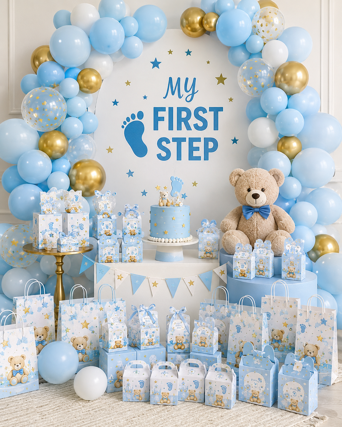 first step decorations for boy