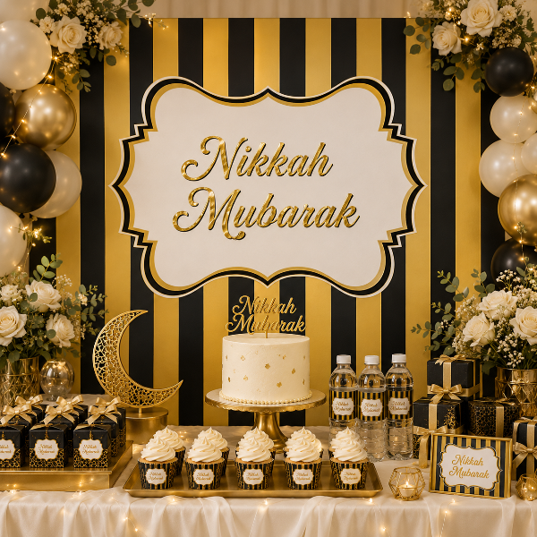 Nikkah decorations and party accessories