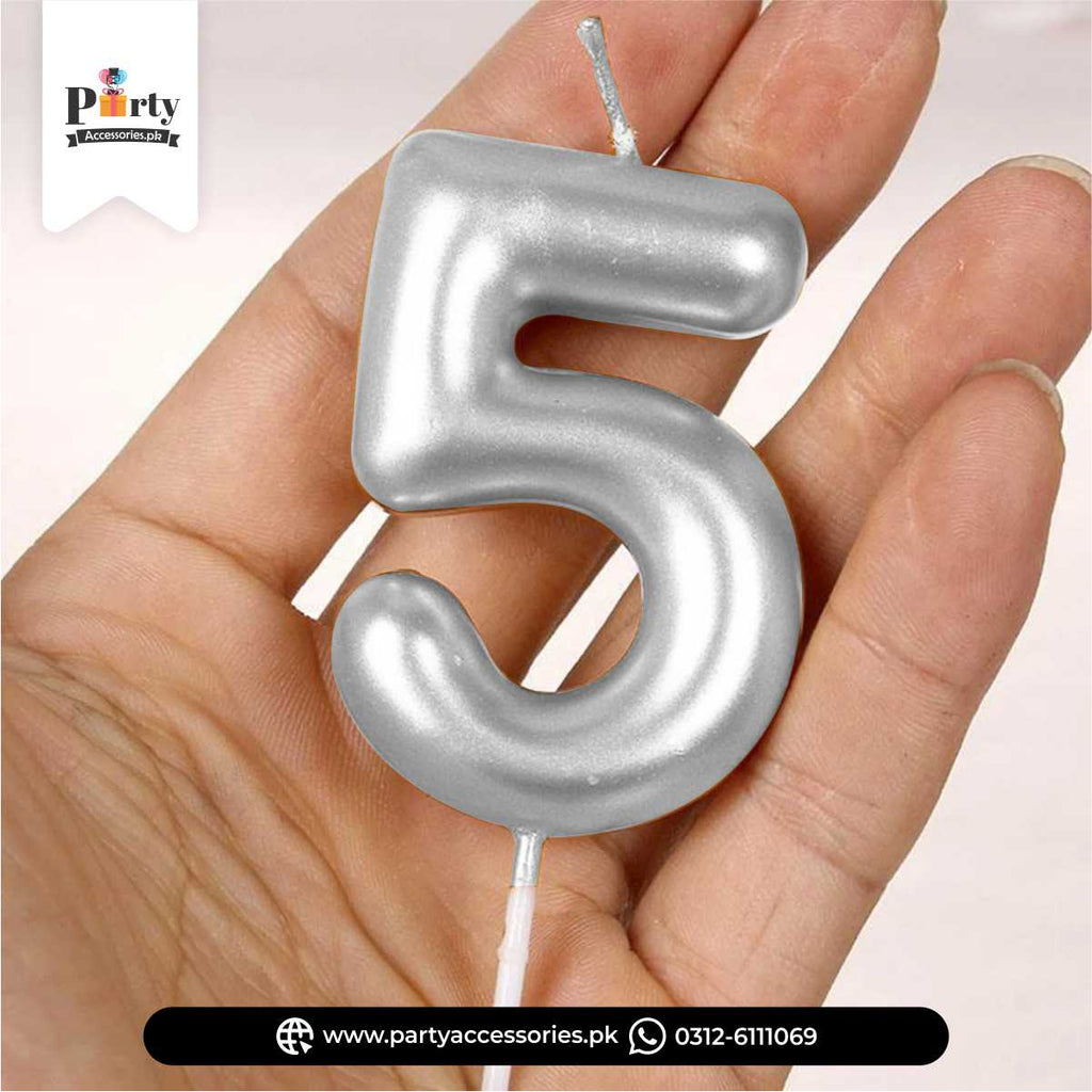 number cake candles