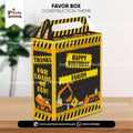 Customized Construction Theme Handle Goody Boxes 