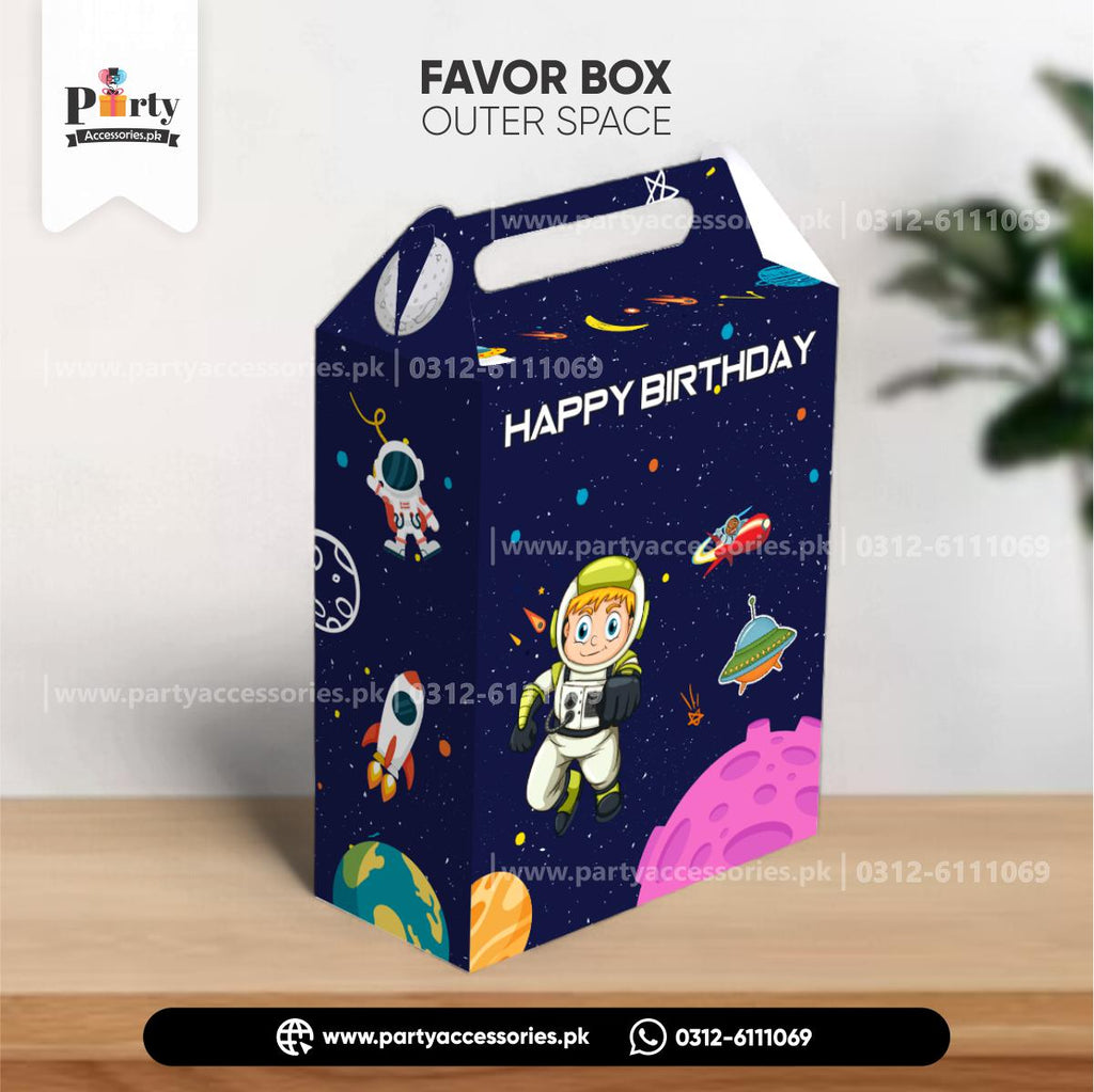 outer space theme birthday party goody favor boxes