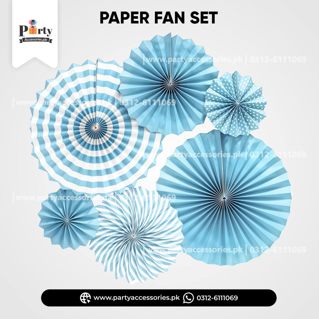 Paper Fan Wall decoration sets in assorted colors hand crafted backdrop
