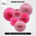 Paper Fan Wall decoration sets in assorted colors hand crafted backdrop
