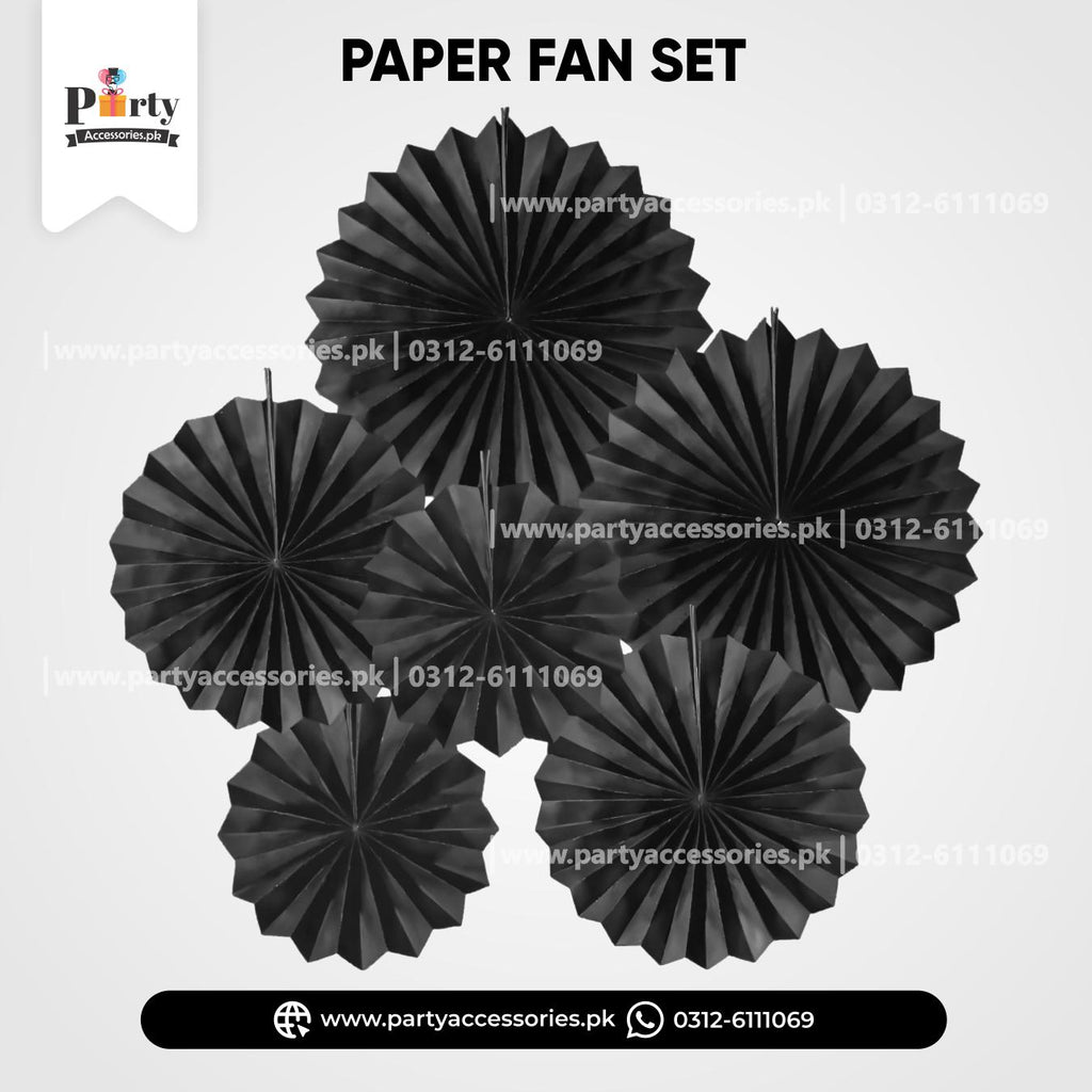 Paper Fan Wall decoration sets in assorted colors hand crafted backdrop