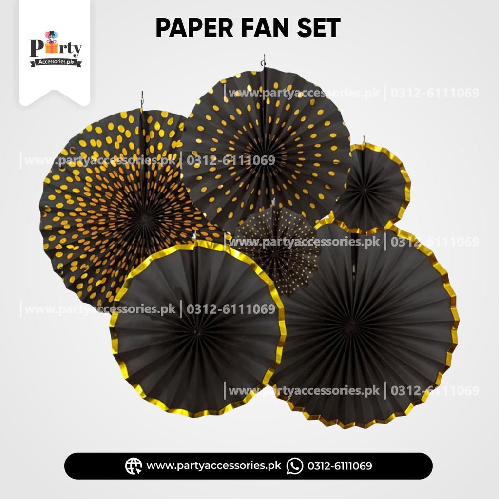Paper Fan Wall decoration sets in assorted colors hand crafted backdrop