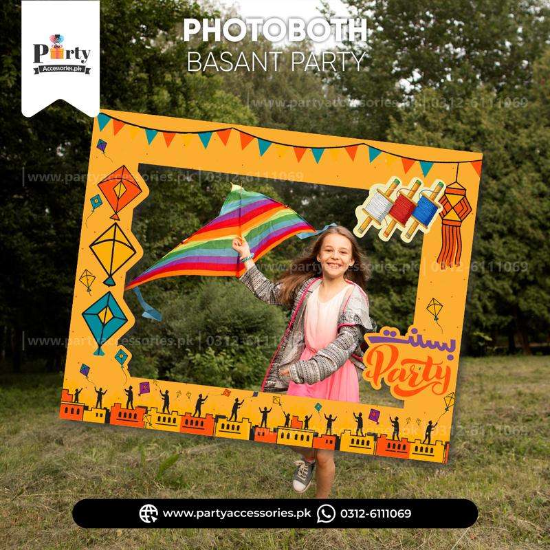 Basant Festival Celebration Photo Booth / Selfie Frame for Party Decoration