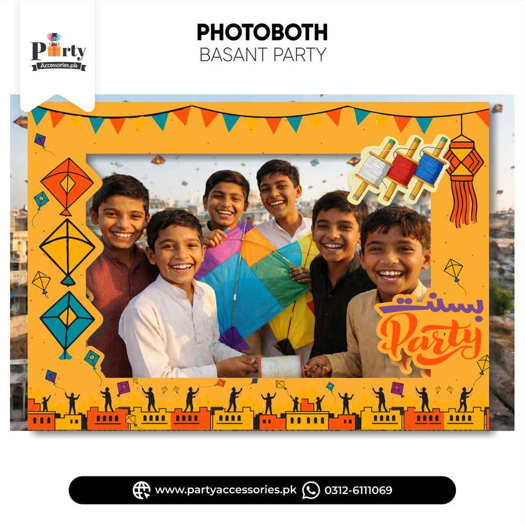 Basant Festival Celebration Photo Booth / Selfie Frame for Party Decoration