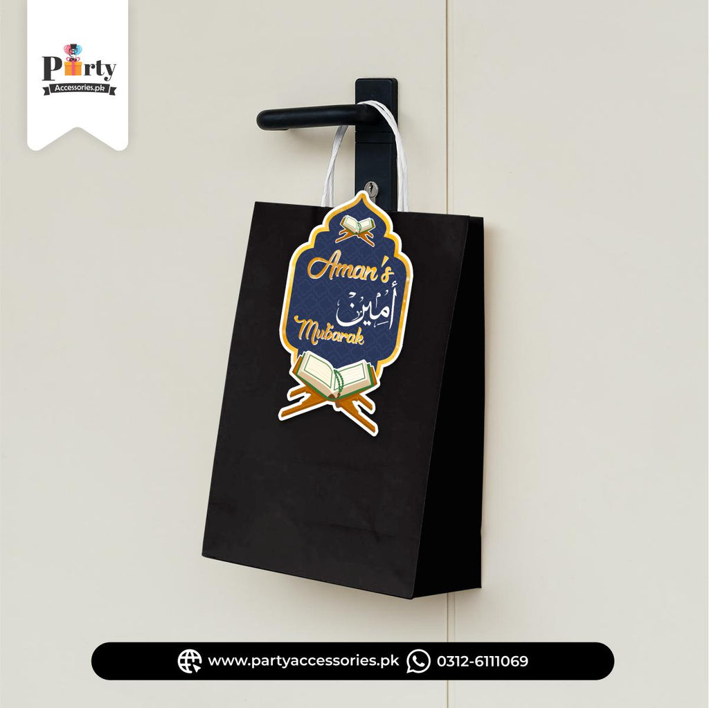 Ameen Mubarak Cutout Goody Bags | Premium Party Favors (Pack of 6)
