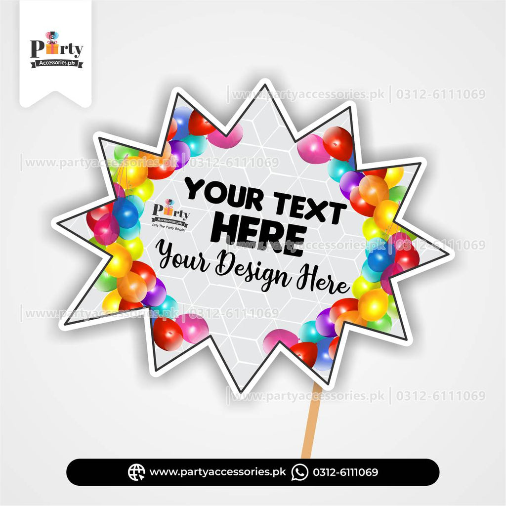 Customized star shape party props