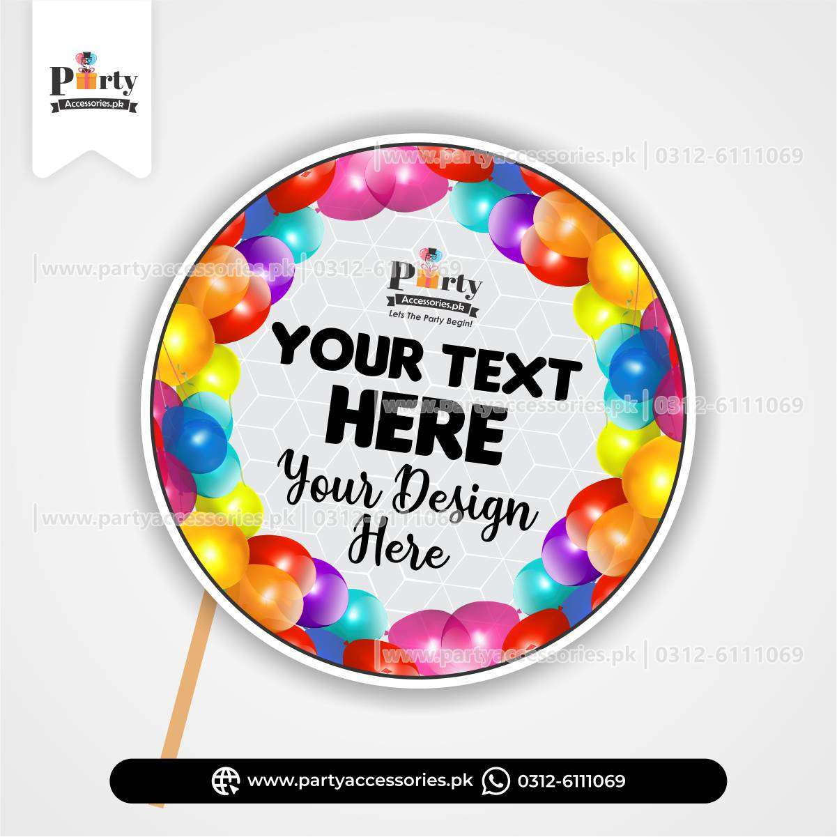Round shape party prop