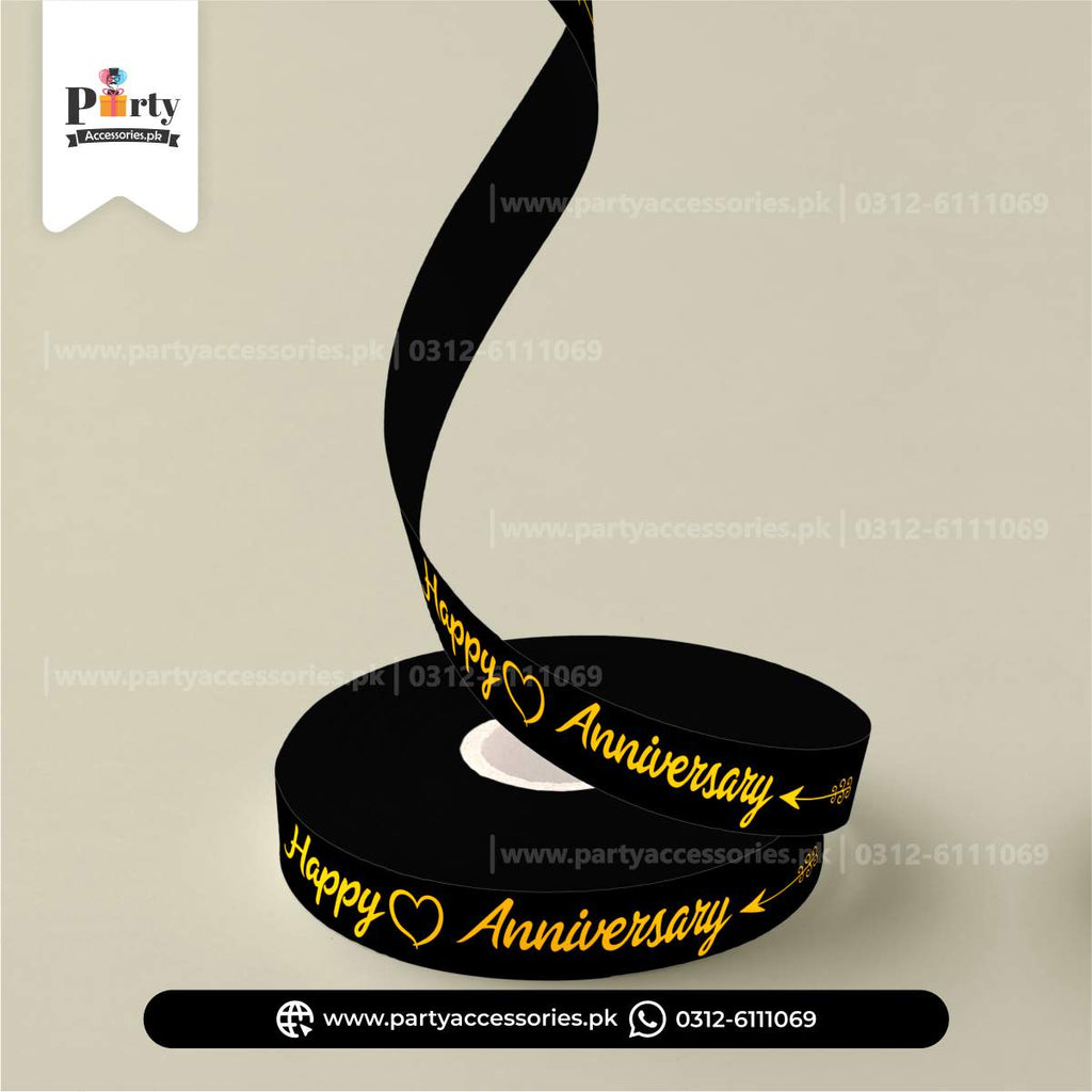 Happy Anniversary Premium Decorative Ribbon