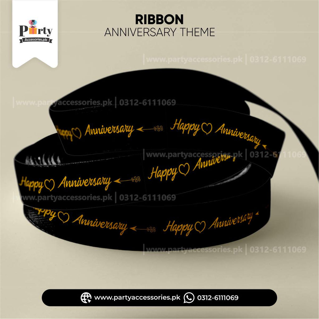 Happy Anniversary Ribbon for Gift Decoration