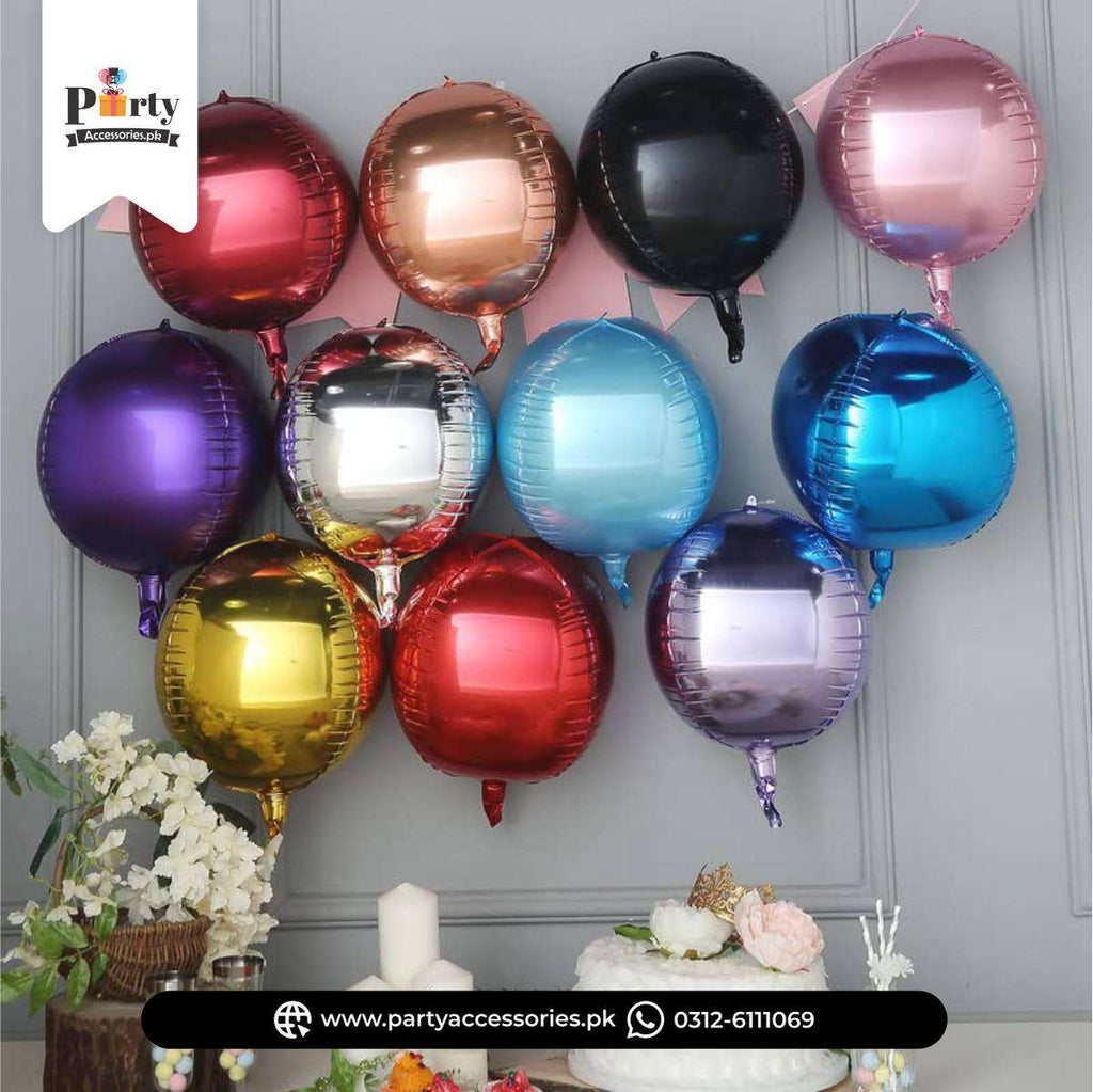 Large Round Foil Balloon – Shiny Party Decoration Balloon