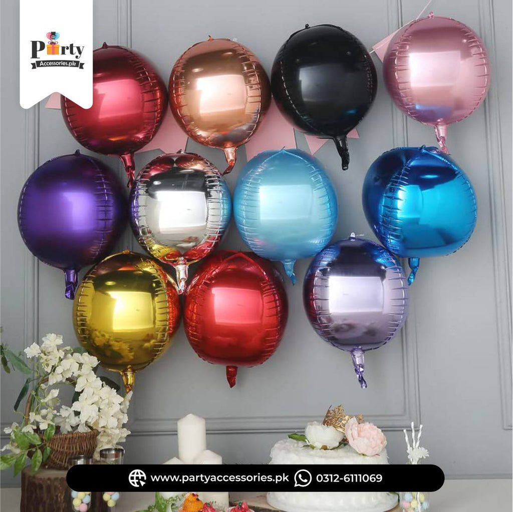 Large Round Foil Balloon – Shiny Party Decoration Balloon