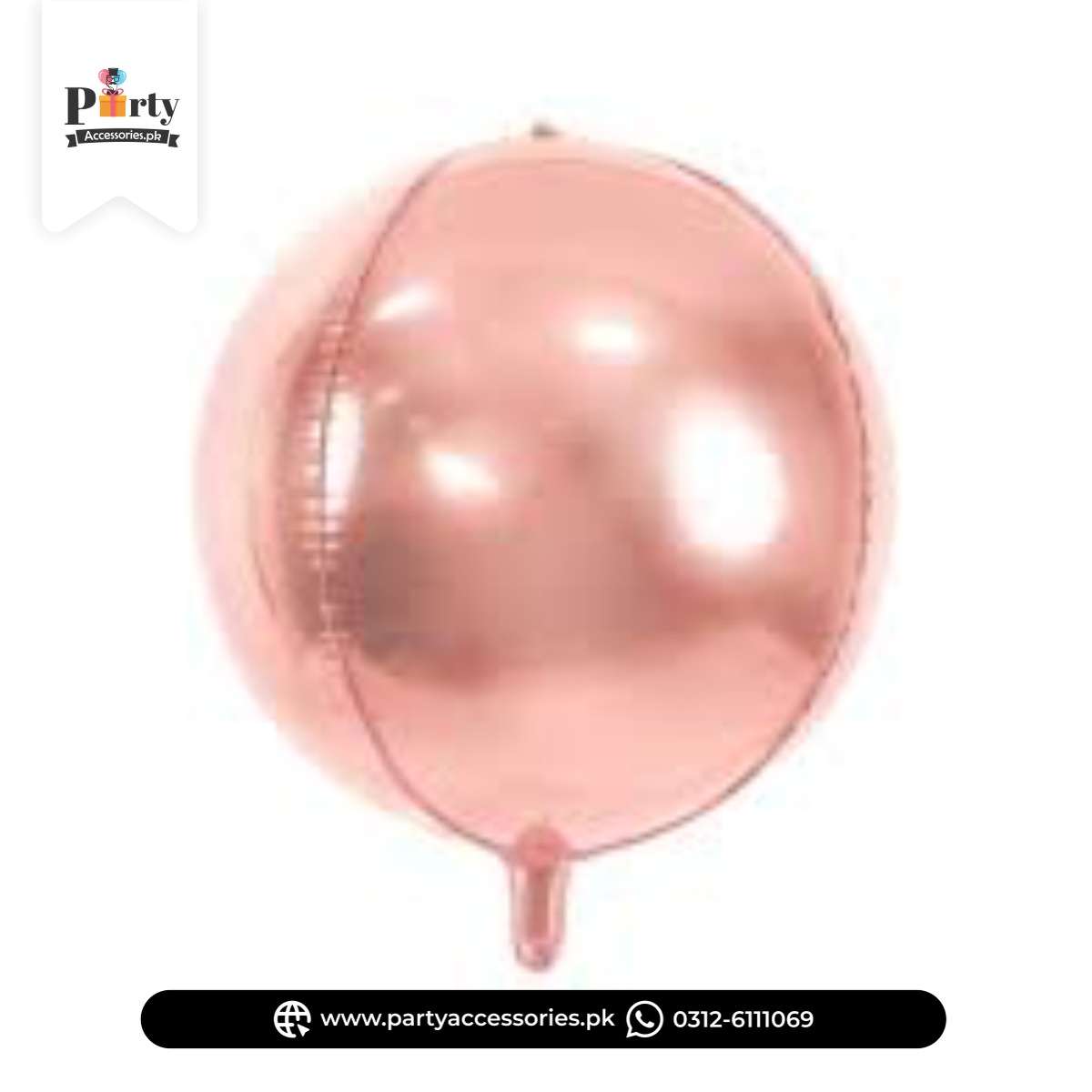 Baby Pink Color Round Foil Balloon for  Party Decoration