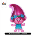 Cute Troll Girl Foil Balloon – Cartoon Character Party Decoration