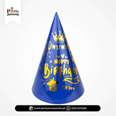 Blue with golden