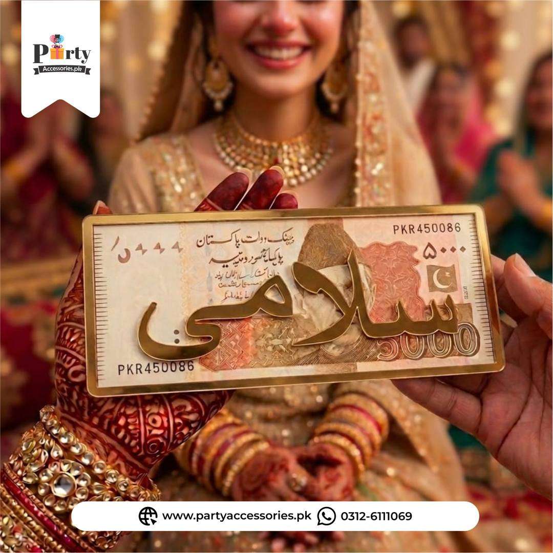 Salami Acrylic Money Envelope for Wedding Bride