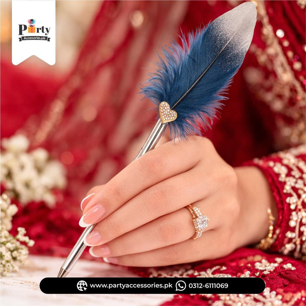 Elegant Feather Nikkah Pen