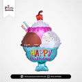 Happy Birthday Ice Cream Sundae Foil Balloon