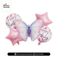 Butterfly theme foil balloons set