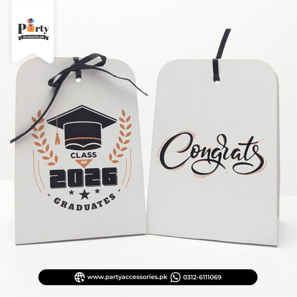 Graduation Party Chocolate Carry Bags | Sweet Treat for Farewell 