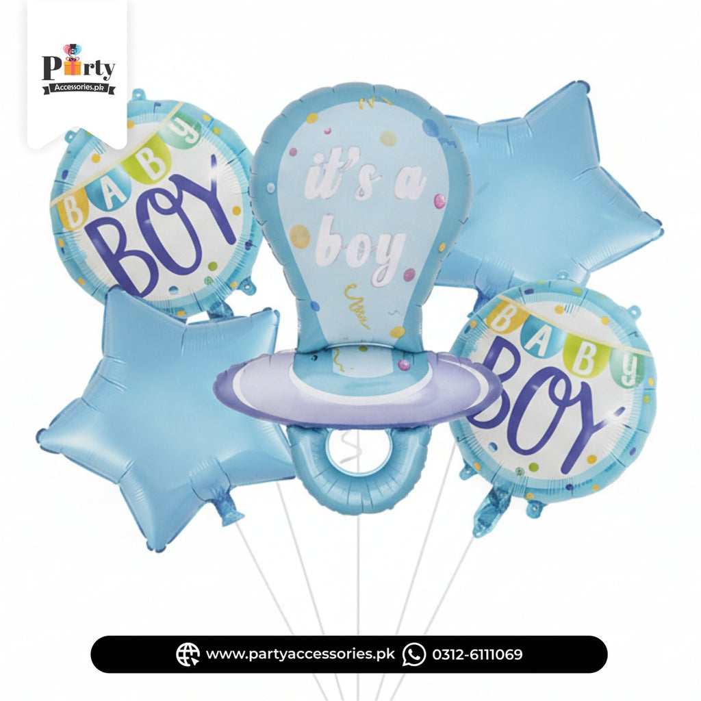 its a Boy exclusive foil balloons set of 5 pcs for room decoration