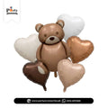Teddy Bear & Heart Foil Balloons Party Decoration Balloons