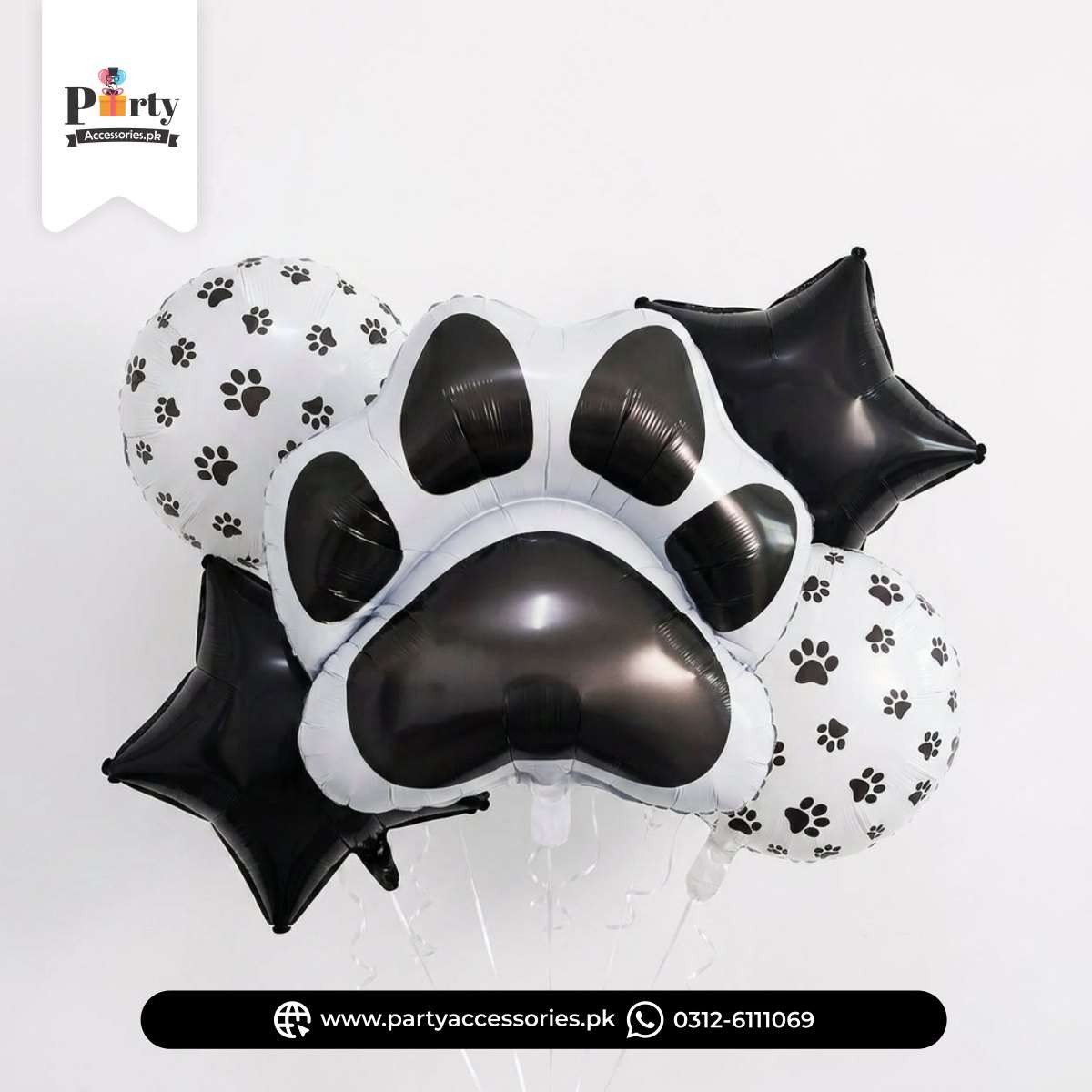 Paw Foil Balloon Set 