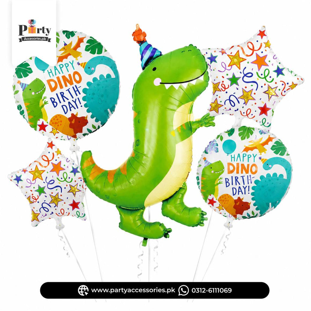 Dinosaur Themed Foil Balloons