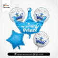 Happy Brithday Prince Foil Balloons Set