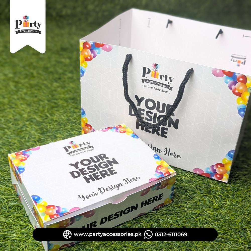 Personalized Sweet Gift Boxes with Carry Bags