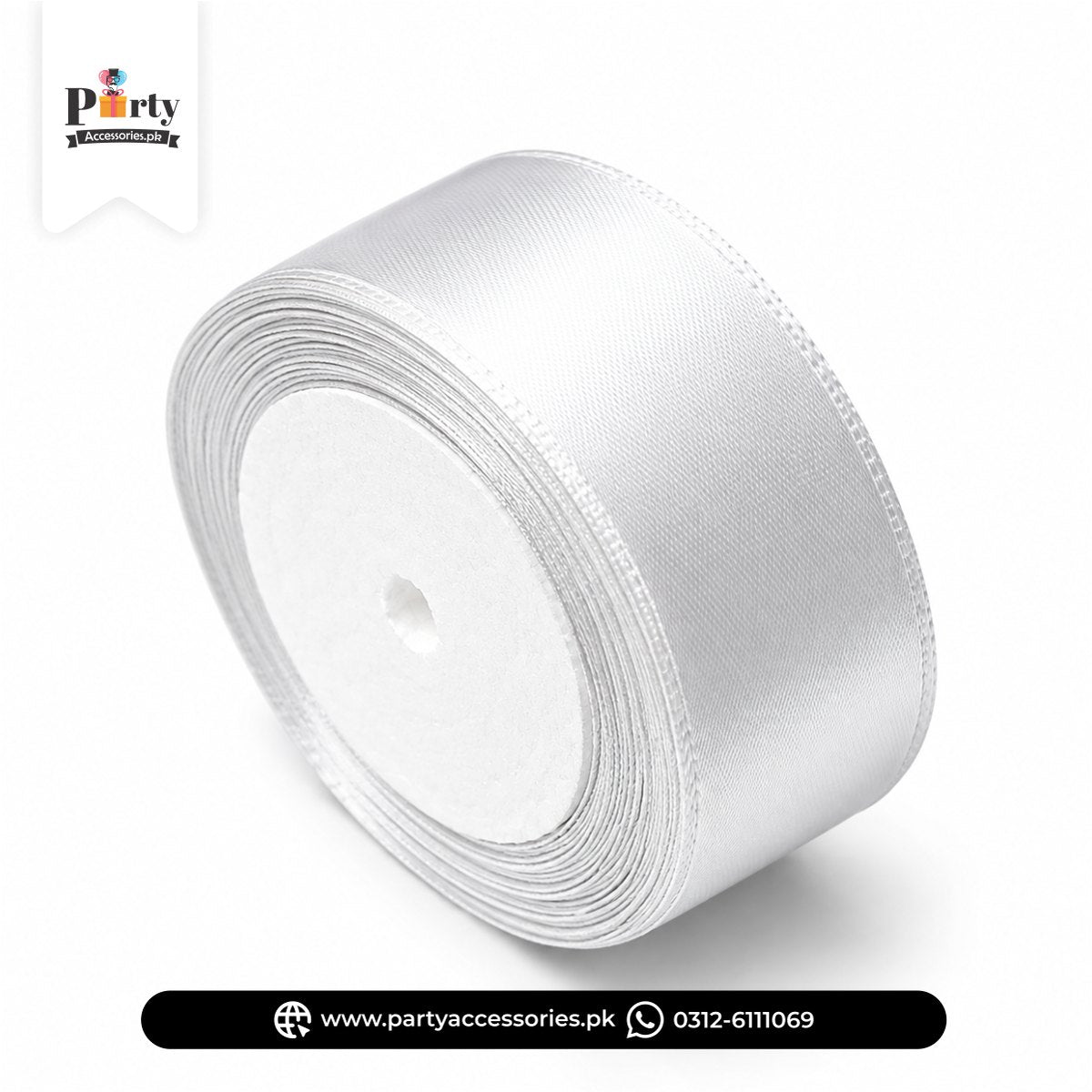 1-1/2" (1.5 Inch) Satin Ribbon Roll for Birthday, Baby Shower & Gift Decoration
