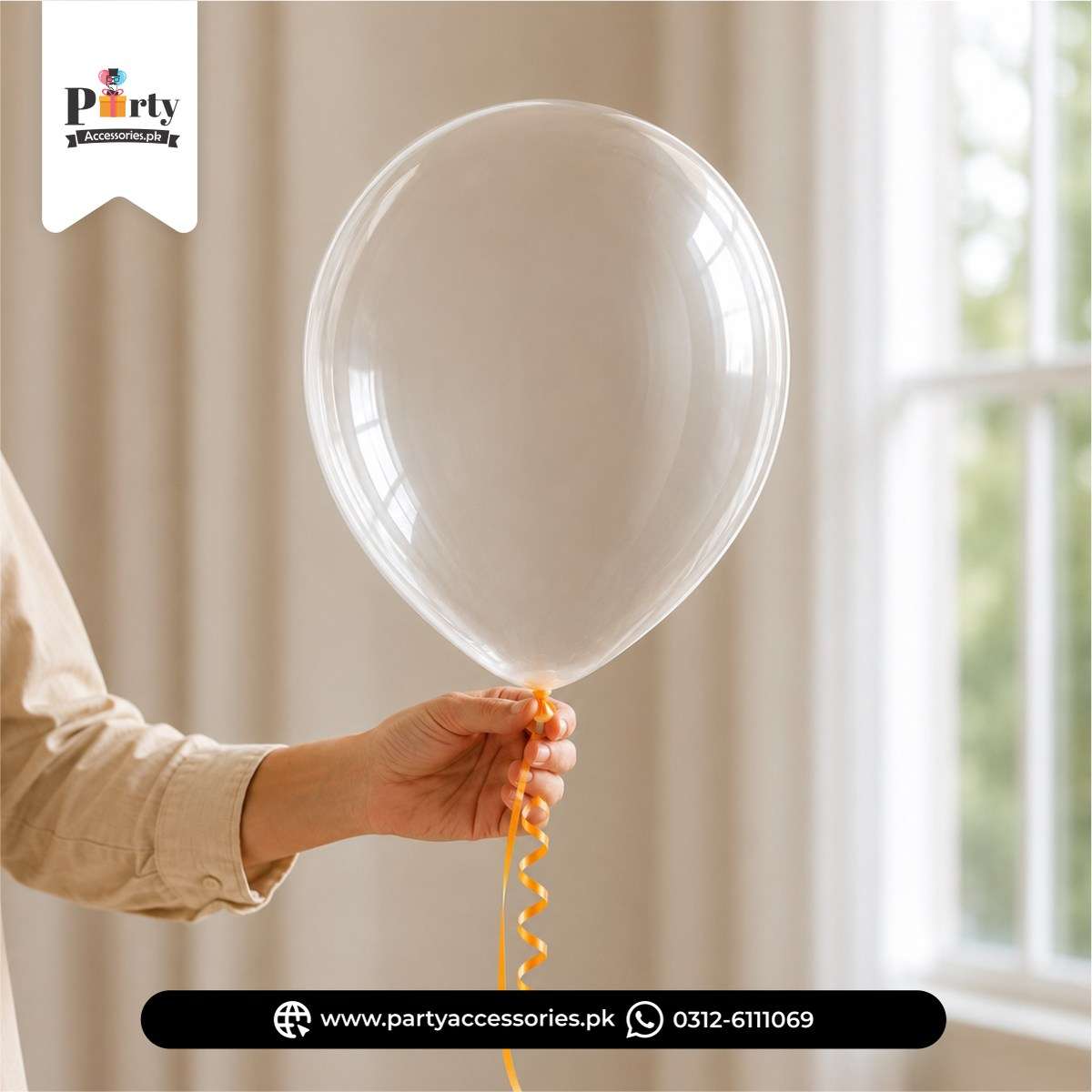 Clear Transparent Latex Balloons for Party Decorations