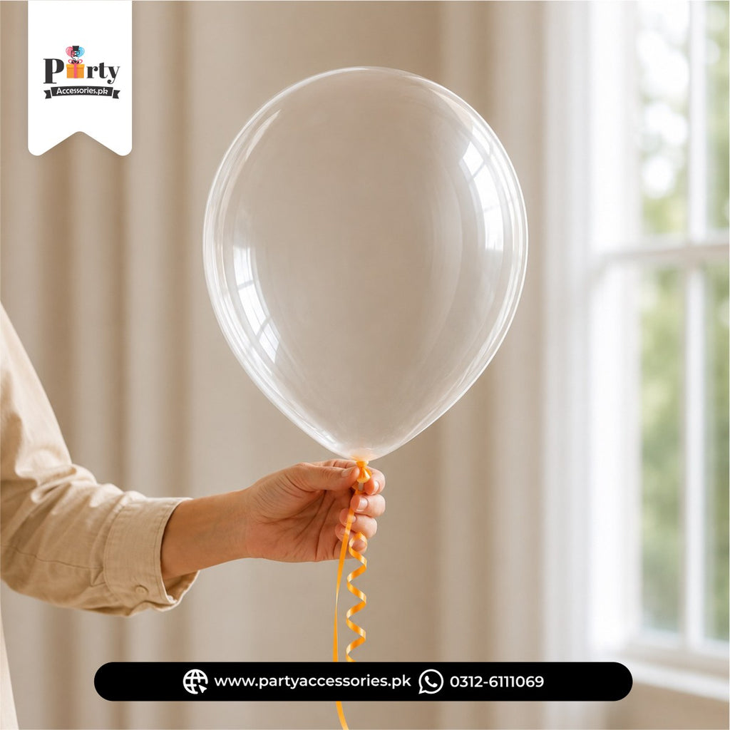 Clear Transparent Latex Balloons for Party Decorations