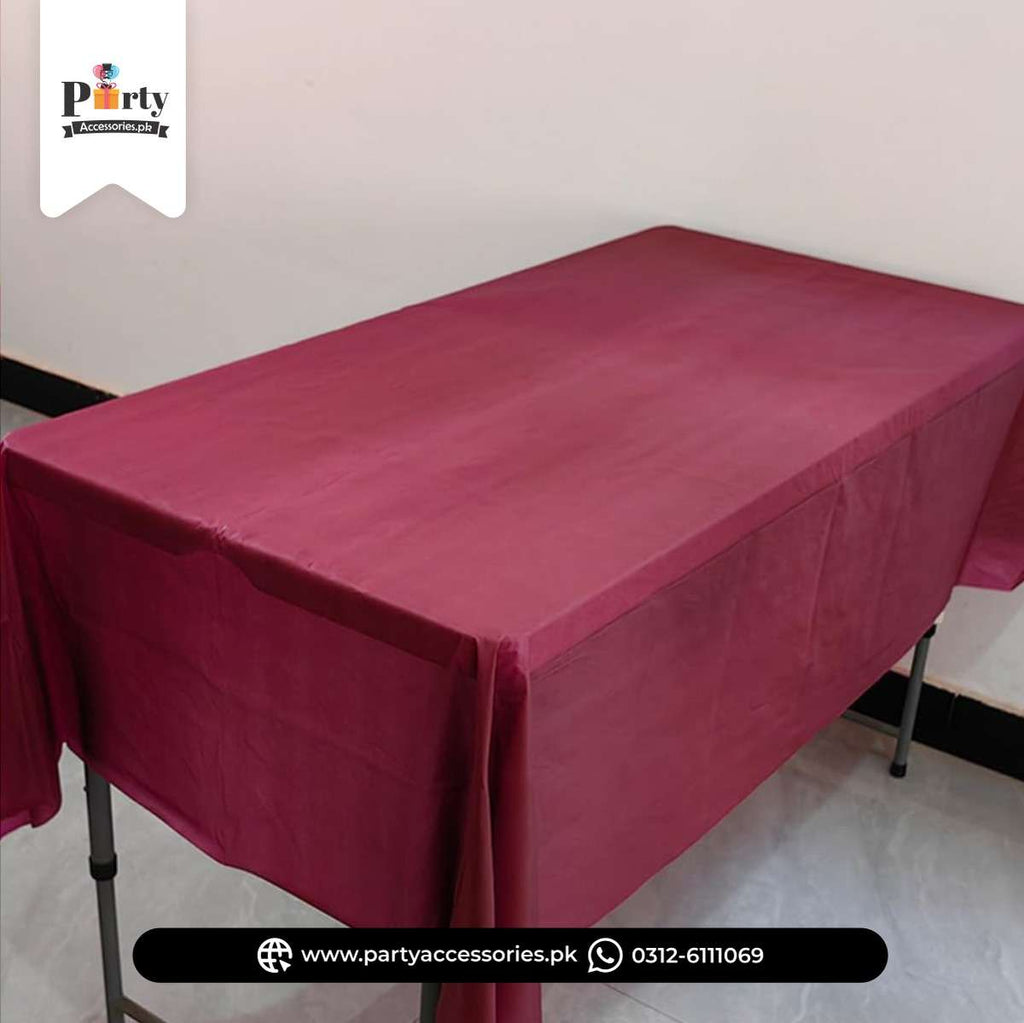 Plastic Table Cover – Decorative Party Table Sheet