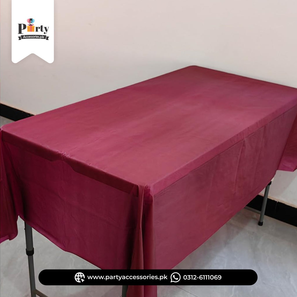 Plastic Table Cover – Decorative Party Table Sheet