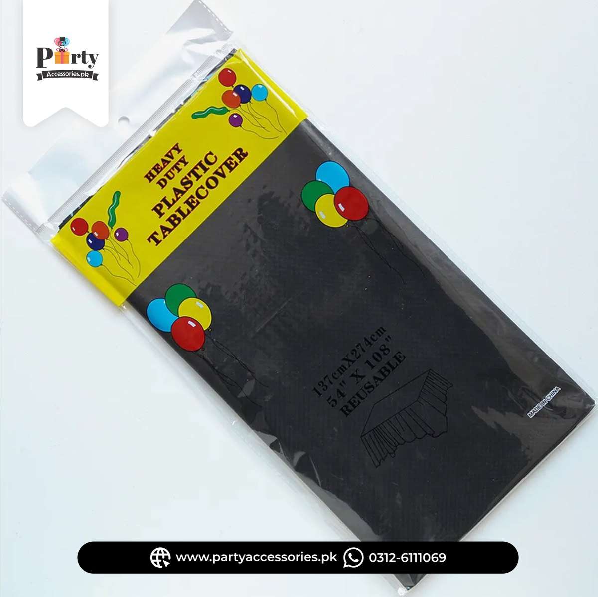 Plastic Table Cover – Decorative Party Table Sheet