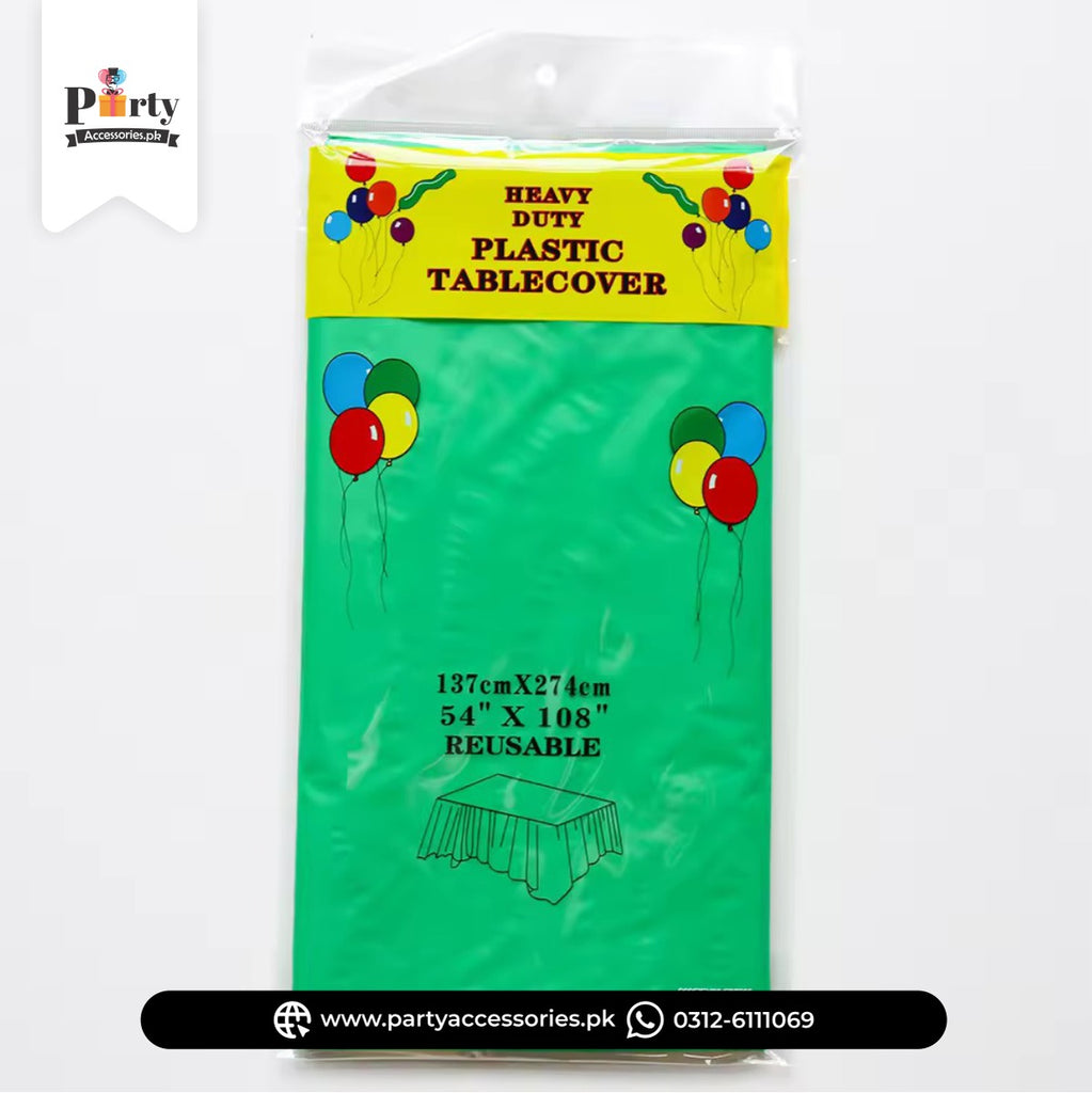 Plastic Table Cover – Decorative Party Table Sheet