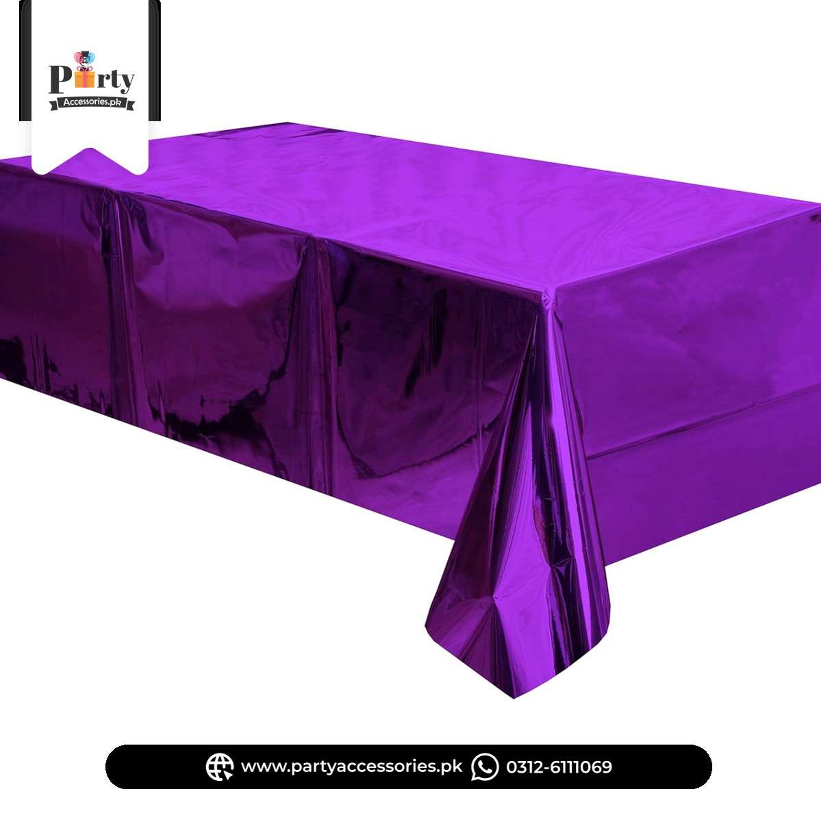 Plain Foil Table Top Sheets – Decorative Party Table Covers