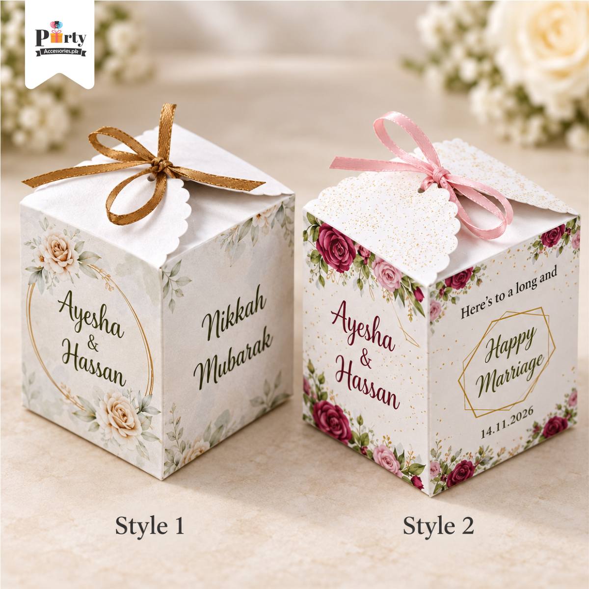 bid boxes personalized printed 