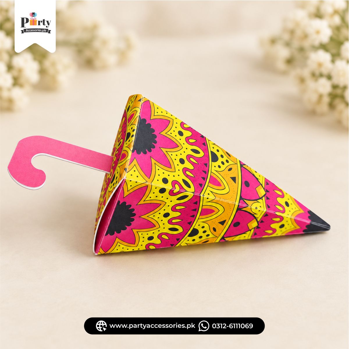Bid Boxes for Wedding Favors | Customized Umbrella Shape Bid Boxes | Pack of 12