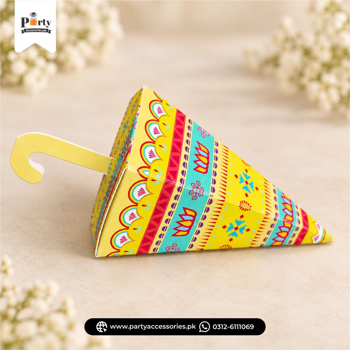 Bid Boxes for Wedding Favors | Customized Umbrella Shape Bid Boxes | Pack of 12